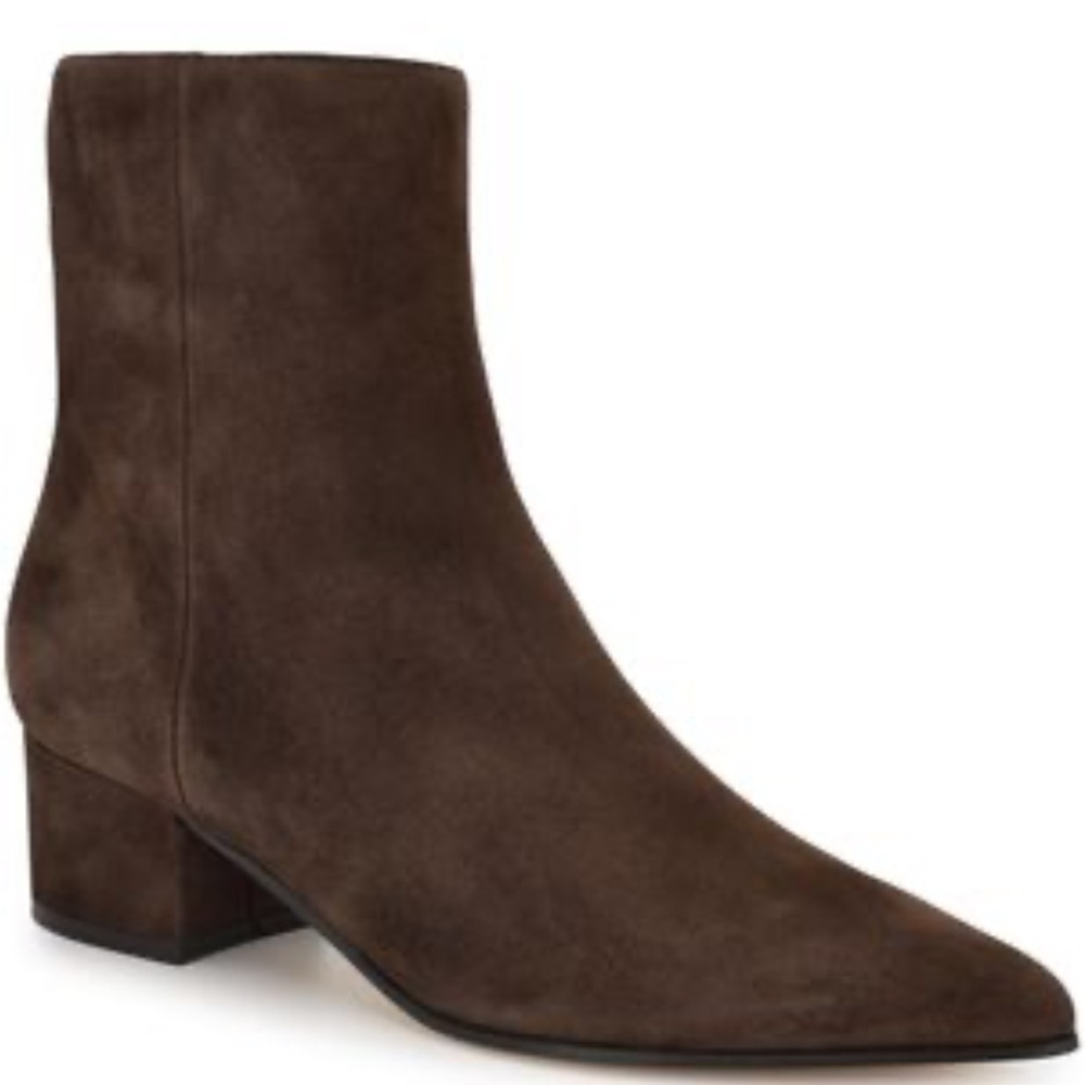 Nine West Brown Suede Ankle Boots - Picture 2 of 7